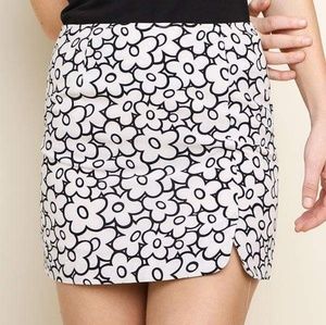 UMGEE Floral White Mini Skirt NWT